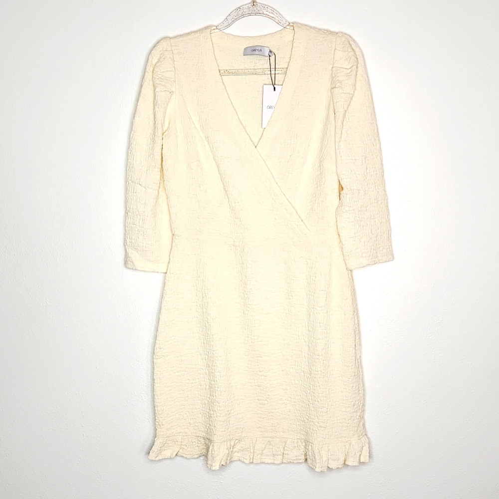 Greylin Lulu Popcorn Knit Modest Minimalist Dress - Picture 3 of 12